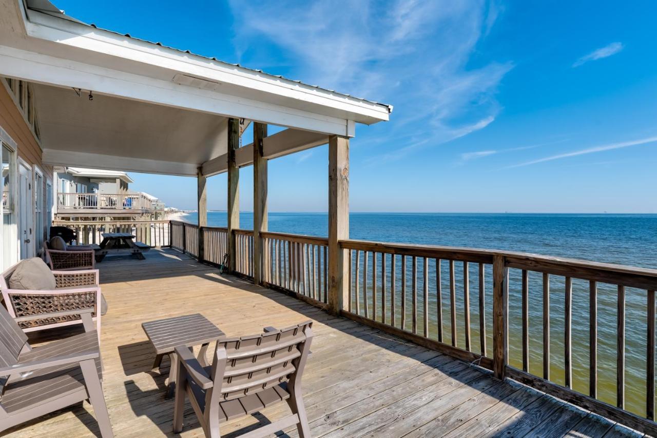 Sun Spot - True Gulf Front Private Home With Lovely Gulf Side Deck, Home Dauphin Island Kültér fotó