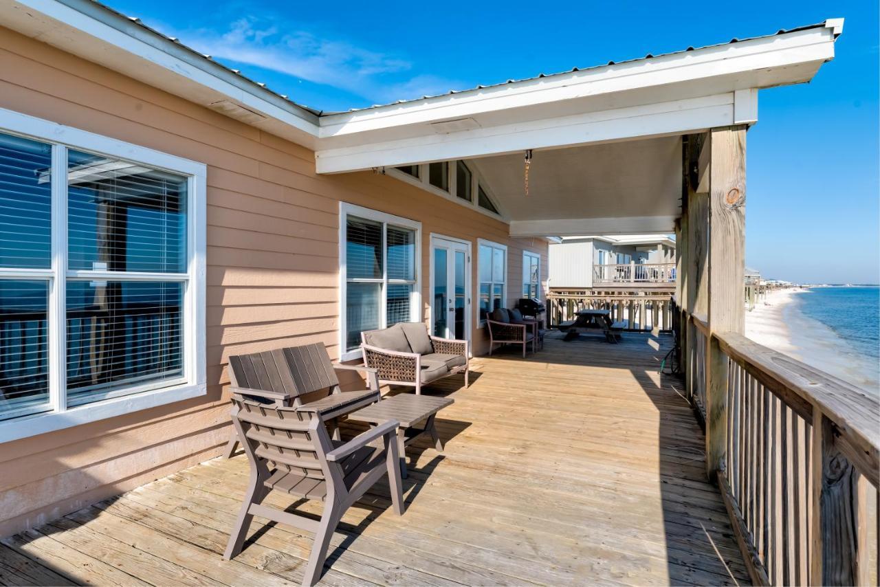 Sun Spot - True Gulf Front Private Home With Lovely Gulf Side Deck, Home Dauphin Island Kültér fotó