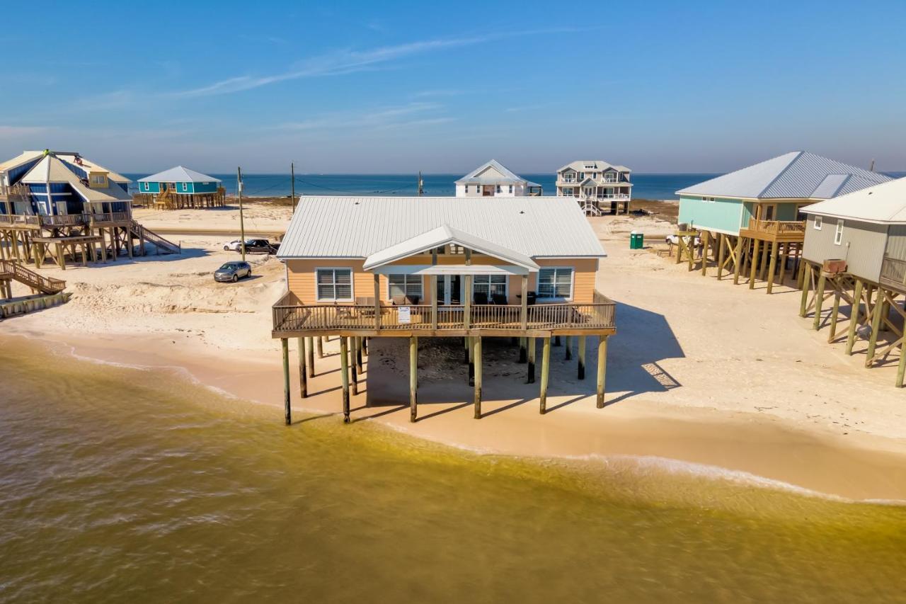 Sun Spot - True Gulf Front Private Home With Lovely Gulf Side Deck, Home Dauphin Island Kültér fotó
